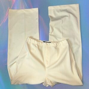 Butter yellow Wide-Leg Trousers